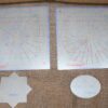 Kreaxions Plastic Stencils for Circle Punching Set of 4