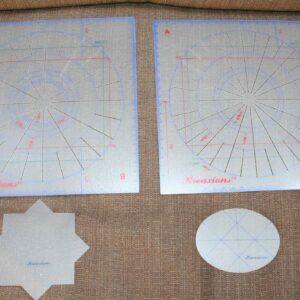 Kreaxions Plastic Stencils for Circle Punching Set of 4
