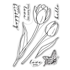Floral Tulips Stamp Set