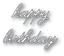 Happy Birthday Cursive Die