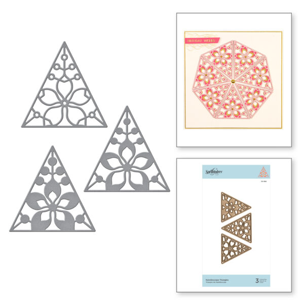 Kaleidoscope Triangles Etched Dies