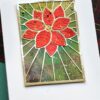 Stained Glass Poinsettia craft die