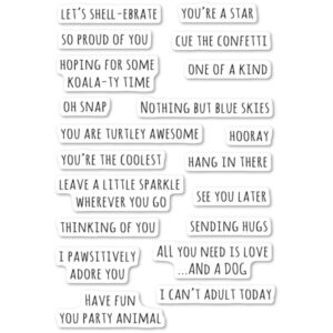 Whittle Everyday clear stamp set