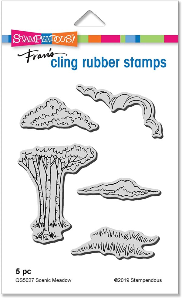 Scenic Meadow Cling Stamp Set