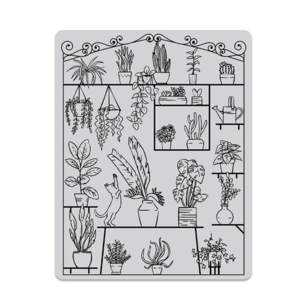 Greenhouse Peak-a-Boo stamp