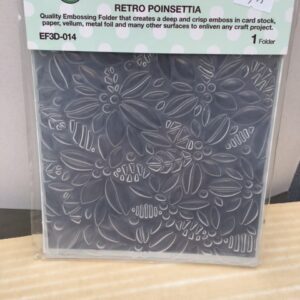 Retro Poinsettia Embossing Folder
