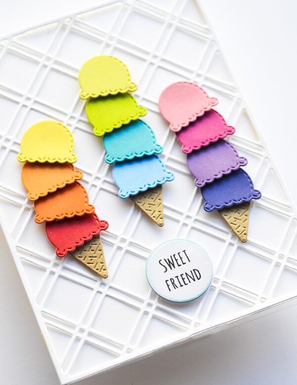 Whittle Ice Cream Cone Sample PoppyStamps