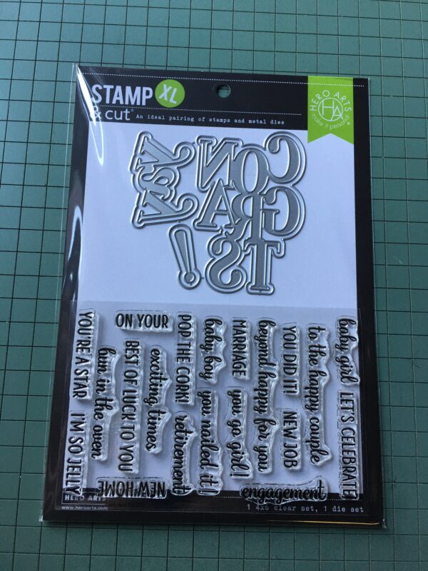 Congrats and Yay Stamp and Die Set